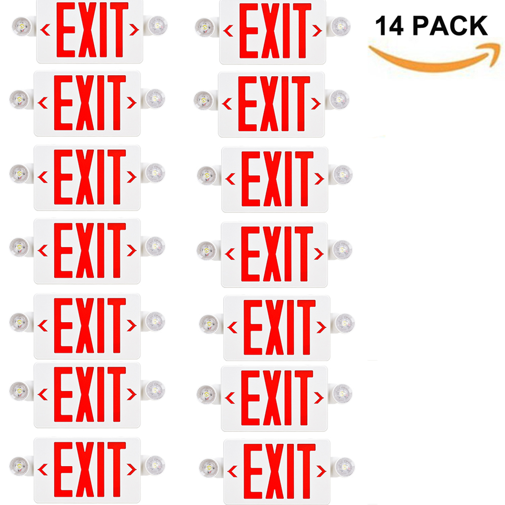 OEM 3.6V Battery Powered Exit Sign Ceiling Mounted IP65 Waterproof