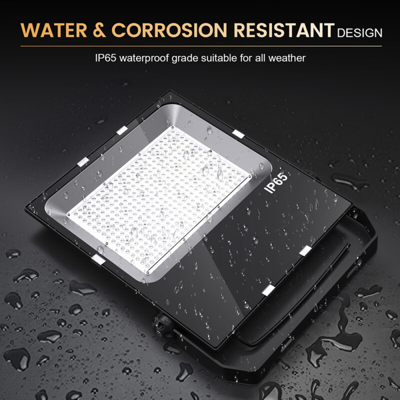 wired flood lights outdoor