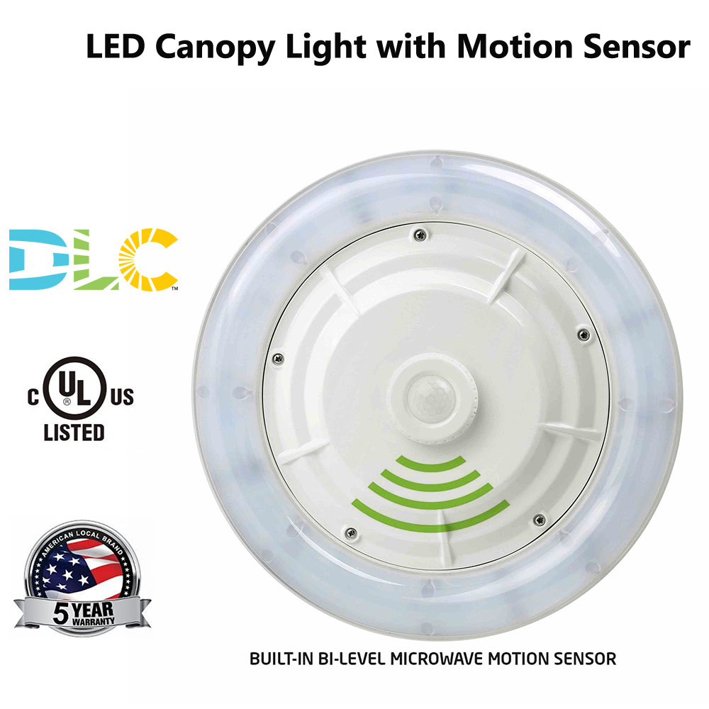 LED Parking Garage Canopy Light with PIR Motion Sensor