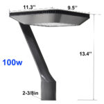 100W pole light