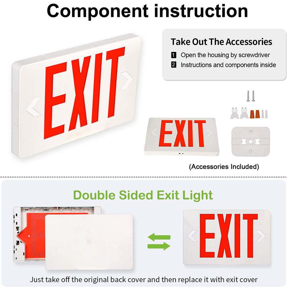 illuminated exit signs