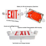 exit sign emergency light combo