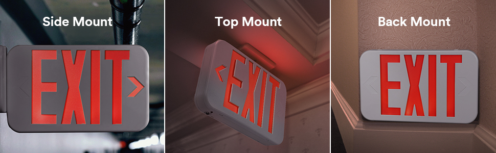 lighted exit signs