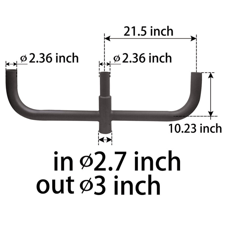 Triple Bullhorn Mounting Bracket for 3 Lights Inline