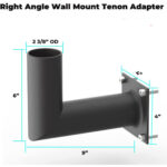 90 Degree Wall Mount, L-Shaped Bracket Tenon Adaptor