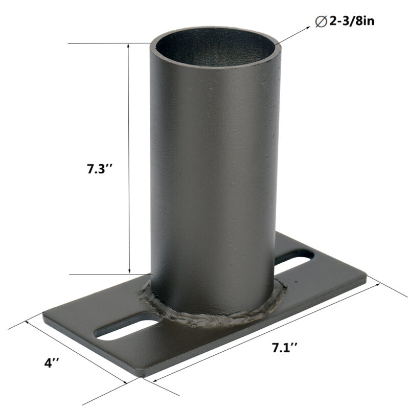 2.38'' Side Tenon Adaptor for Square Pole