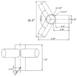 120 Degree Triple Pole Light Mounting Bracket