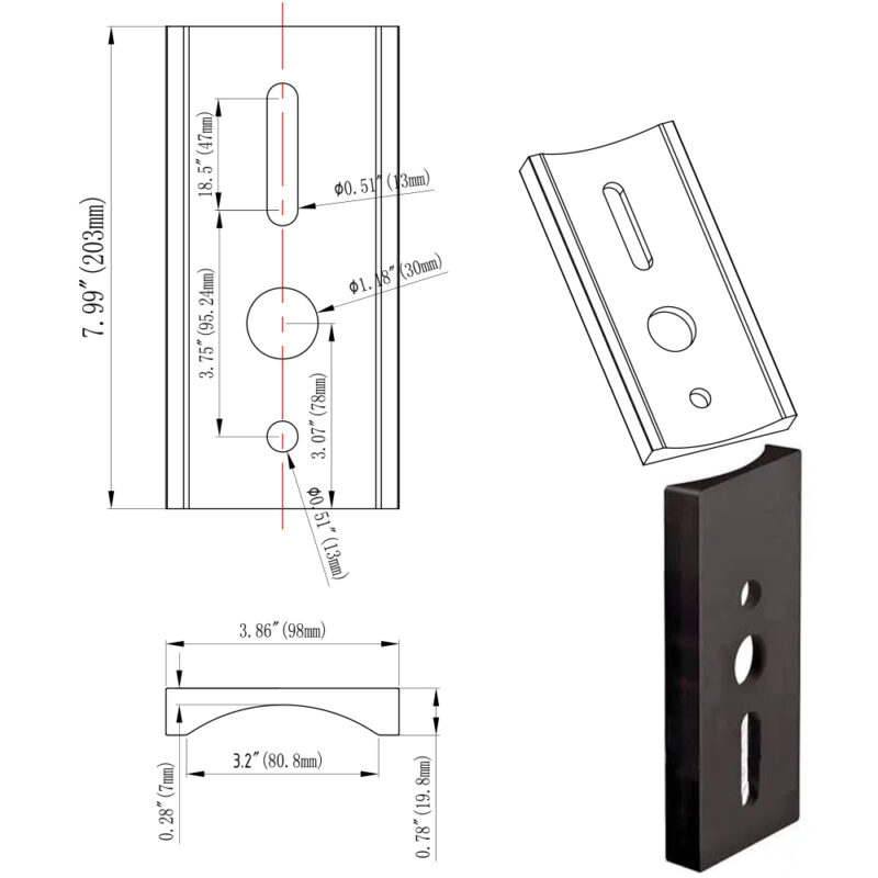 round bar adapter