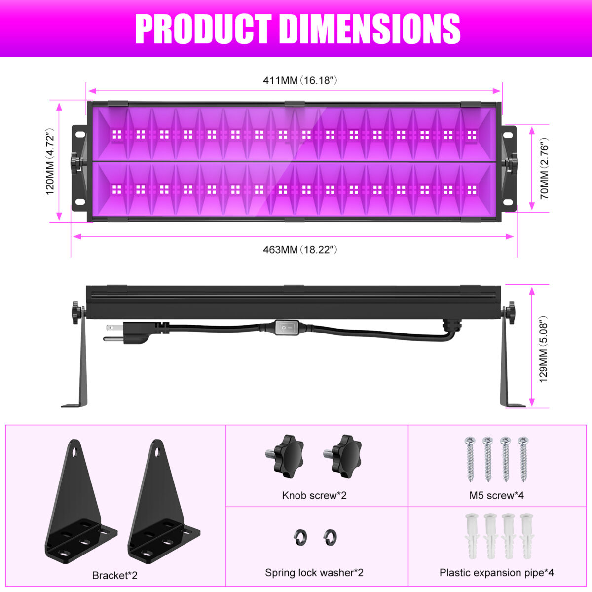 UV bar light