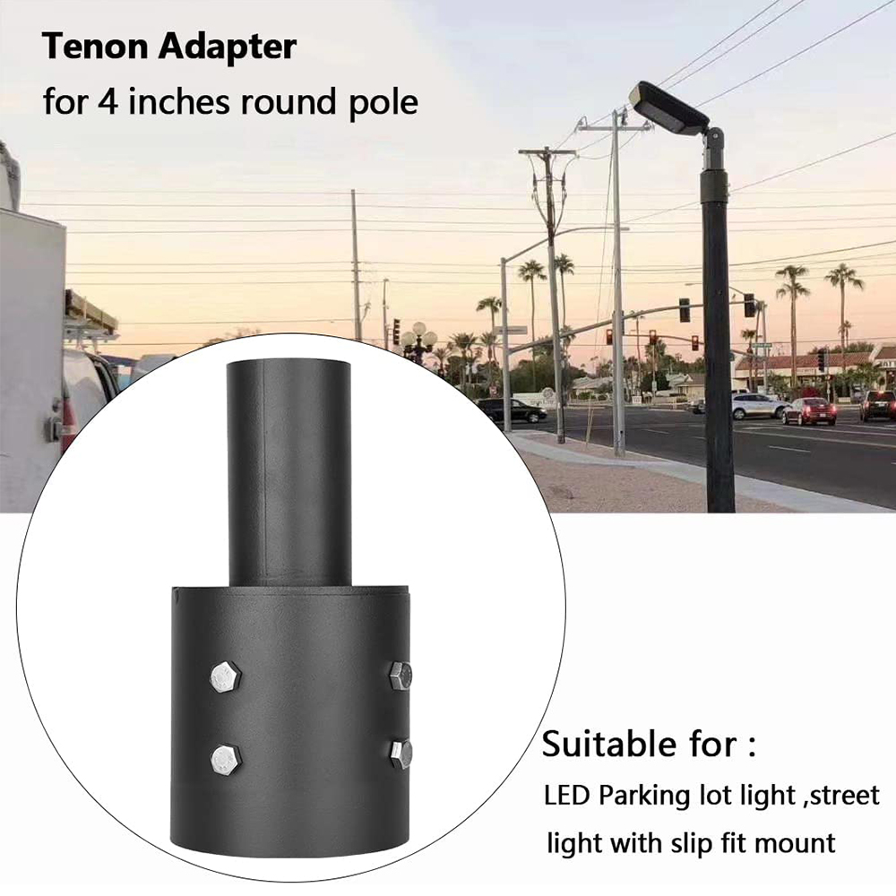 tenon adaptor bracket for 4 inch round pole