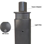 5inch square pole adaptor