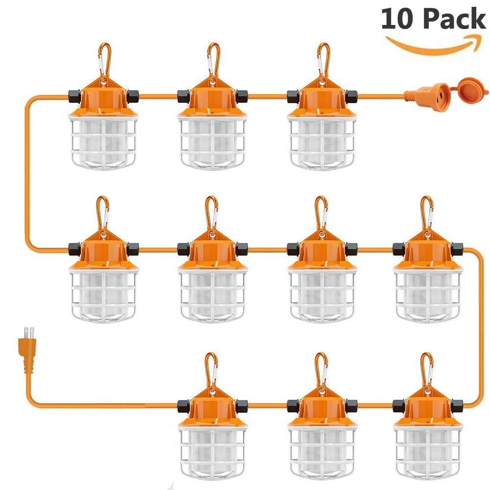 100W LED Temporary Work Light – Construction String Light – 50ft –  Greentekes