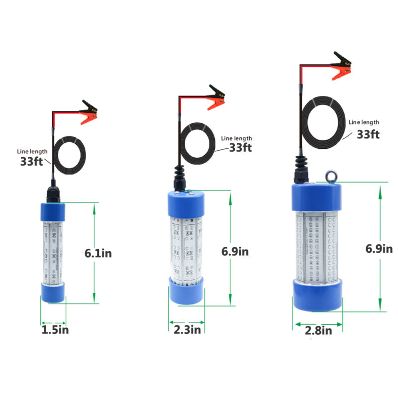 LED Night Fishing Light Underwater Submersible Marine Boat Green Lamp Fishing Accessory I4098479158