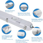 led vapor proof light fixture 4 ft