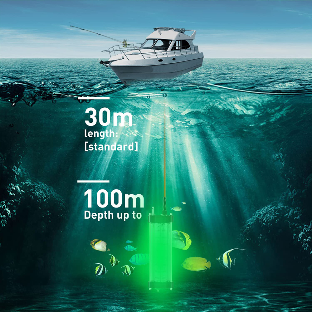 12V 120 LED Submersible Fishing Light Underwater Fish Finder Lamp, Night  Fishing Lure Bait Finder Crappie Boat Ice Fishing Light Attractants More