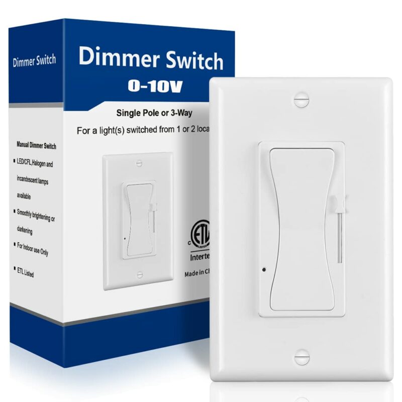 white dimmer switch