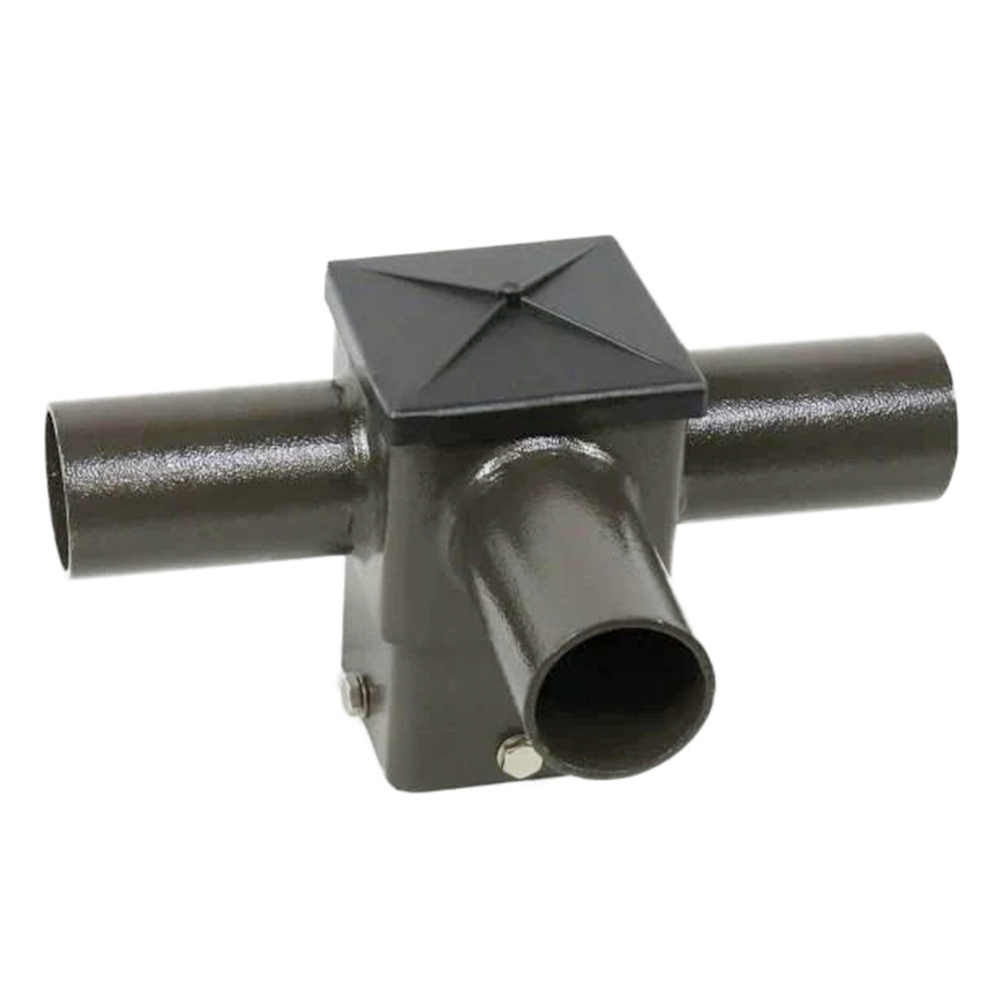 Tenon Adapter for 4 Inch Square Poles with 3 Horizontal 90 Degree Tenons