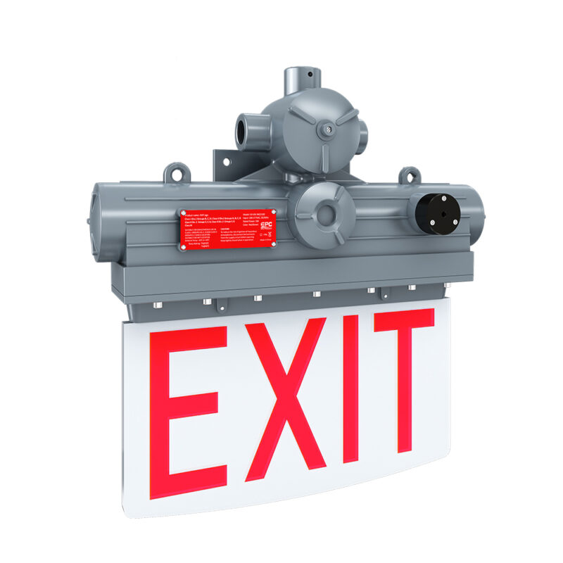 LED Explosion Proof Exit Sign Red Light 5W 180min Emergency