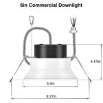 6in led commercial can